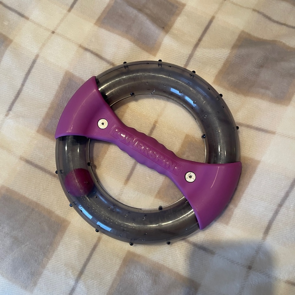 Purple and Gray Hand Grip Exercise Ring